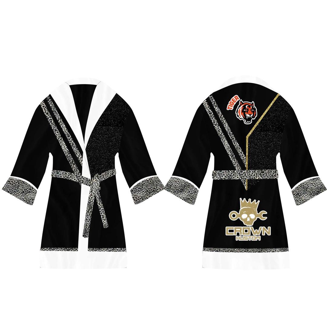 Boxer In Robe Custom Boxer Robes: Satin Boxing Robe for Boxers