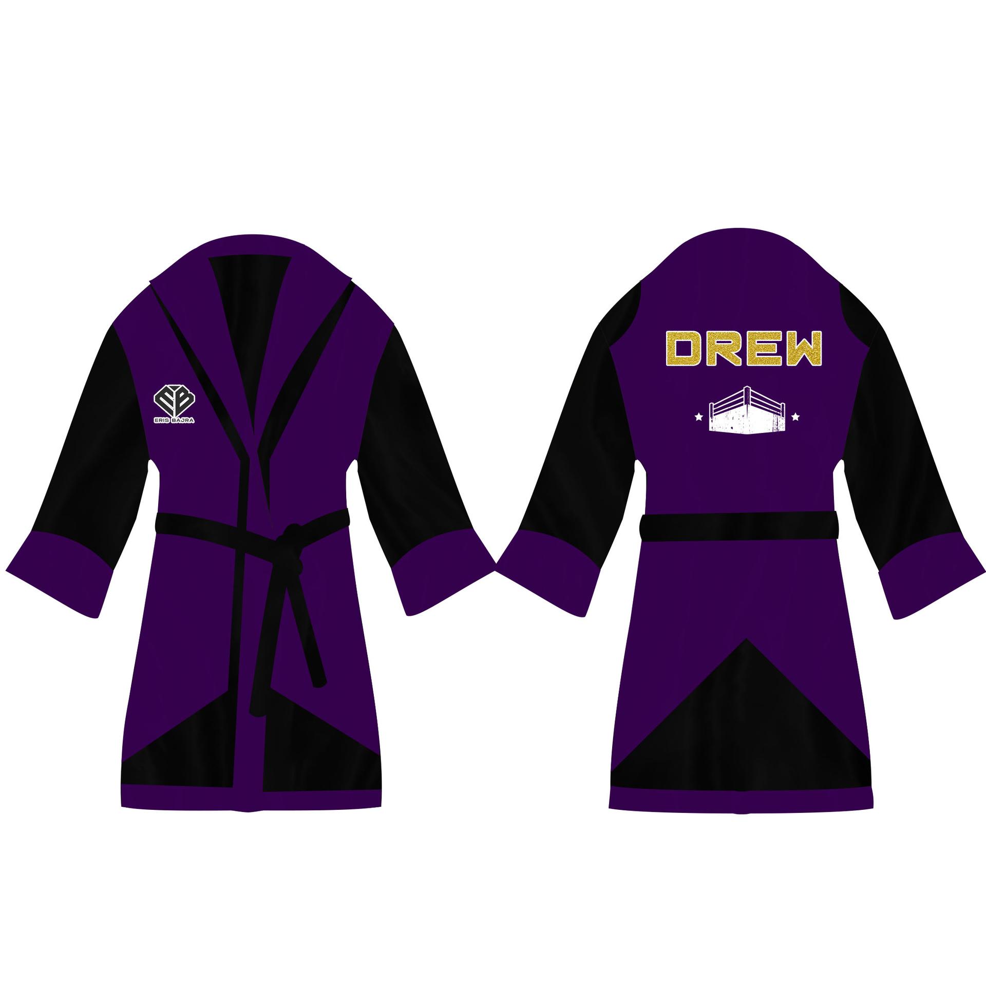 Boxing Robe Sublimation Custom Boxer Robes: Satin Boxing Robe for Boxers